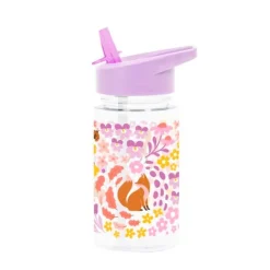 Botella con pajita Jardín de flores 450 ml - A Little Lovely Company