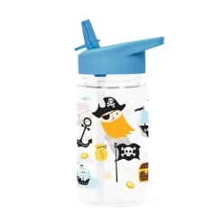 Botella con pajita Piratas 450 ml - A Little Lovely Company