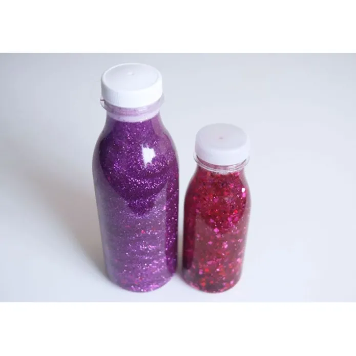 Botella de plástico transparente con tapón 200 ml