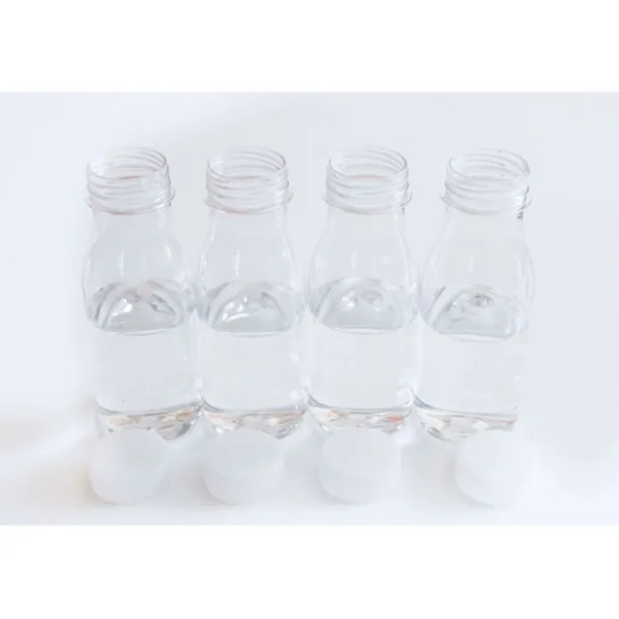 Botella de plástico transparente con tapón 500 ml