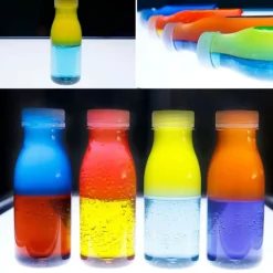 Botella de plástico transparente con tapón 500 ml