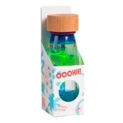 Botella sensorial azul Move Bottle Spiral - Petit Boum
