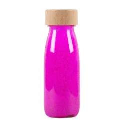 Botella sensorial flotante rosa (brilla oscuridad) Float Bottle - Petit Boum