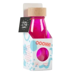 Botella sensorial flotante rosa (brilla oscuridad) Float Bottle - Petit Boum