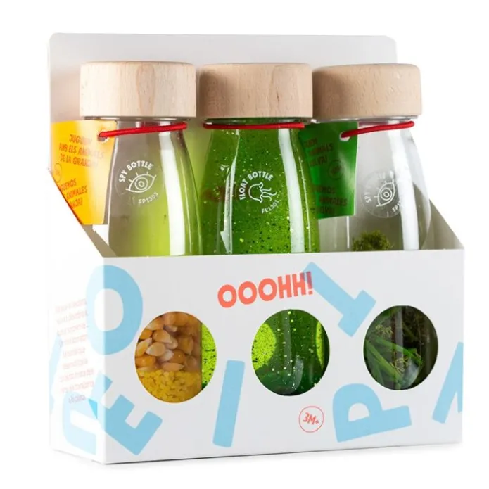 Botellas sensoriales Life Float, Sound y Spy Bottles (3) - Petit Boum