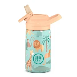 Botella térmica de acero inoxidable pajita bebé Wild Crew 350 ml - Cool Bottles