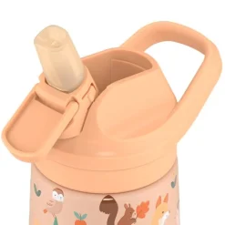 Botella térmica de acero inoxidable pajita bebé Woodland Buddies 350 ml - Cool Bottles