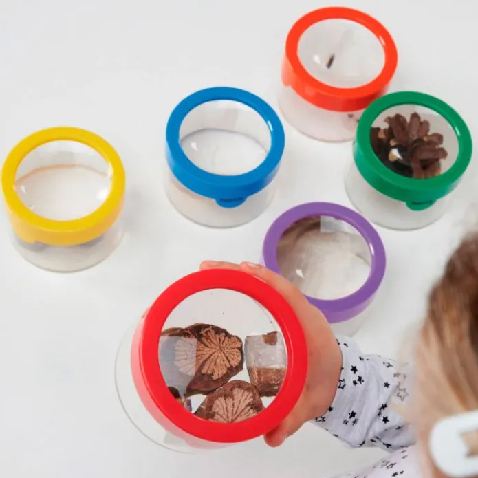 Botes de observación con lupa colores arcoíris (6) - TickiT