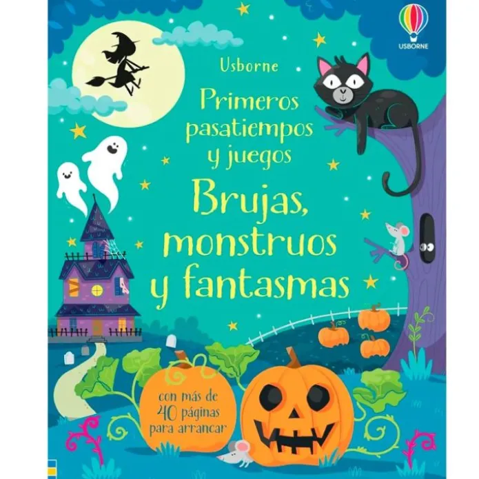 Brujas, monstruos y fantasmas. Libro primeros pasatiempos y juegos