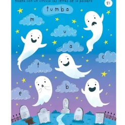 Brujas, monstruos y fantasmas. Libro primeros pasatiempos y juegos
