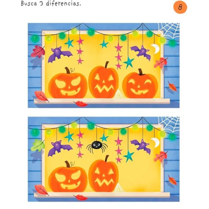 Brujas, monstruos y fantasmas. Libro primeros pasatiempos y juegos