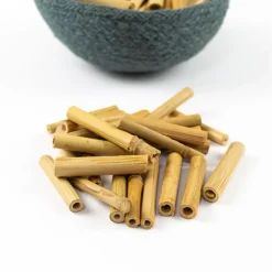 Cañas pequeñas de madera de bambú 6 cm 250 g - Deukaliptus