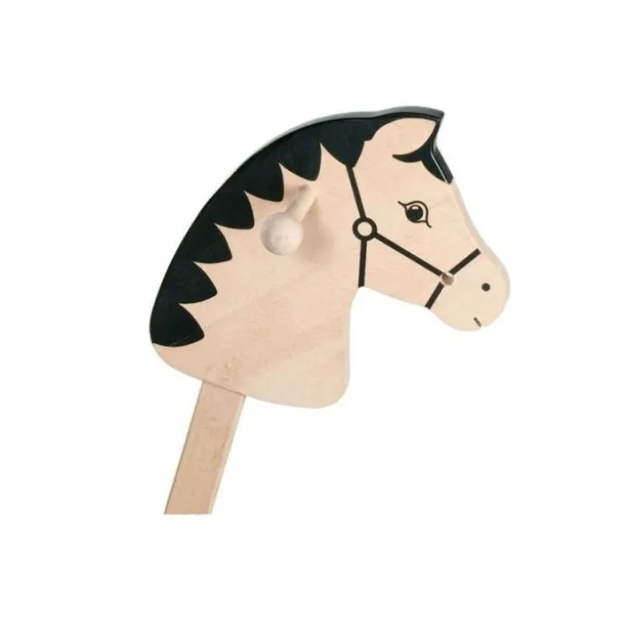 Caballo con palo y ruedas de madera Callu - Goki
