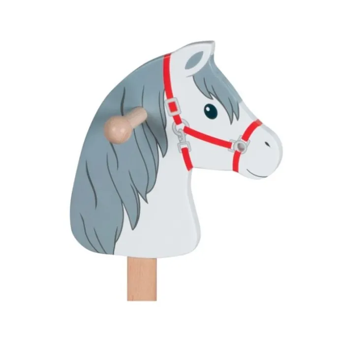 Caballo con palo y ruedas de madera Nubecita - Goki