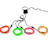Cables flexible de luz roja, rosa, amarilla y verde 2,5 m - Flowon