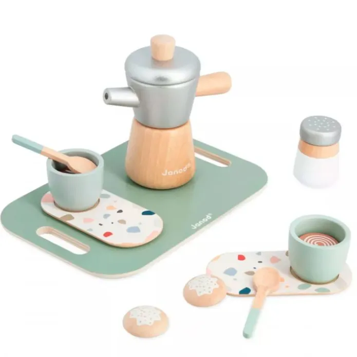 Cafetera de madera con accesorios - Janod