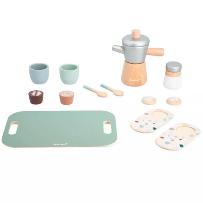Cafetera de madera con accesorios - Janod