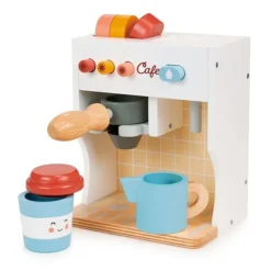 Cafetera de madera con accesorios - Mentari