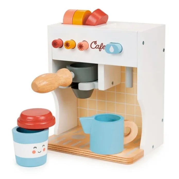 Cafetera de madera con accesorios - Mentari