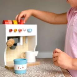 Cafetera de madera con accesorios - Mentari