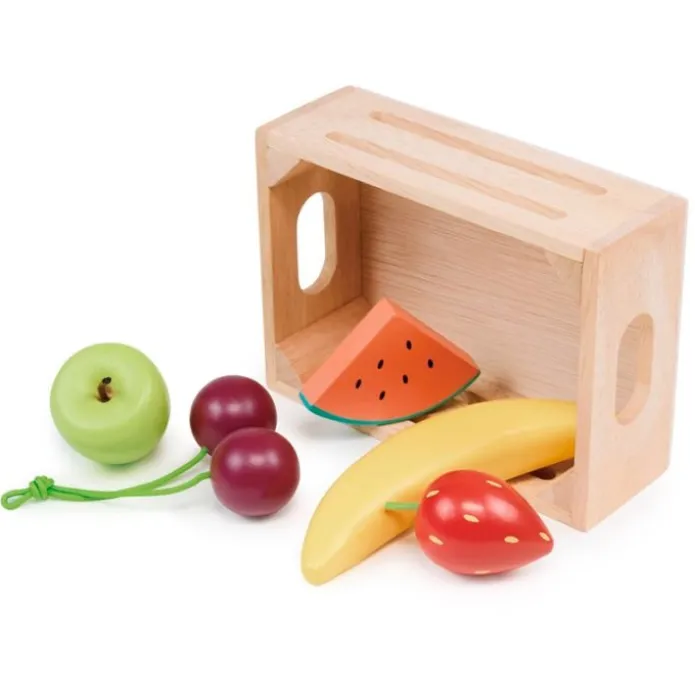 Caja con 5 frutas de madera - Mentari