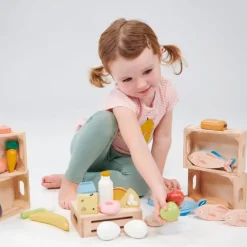 Caja con 5 frutas de madera - Mentari