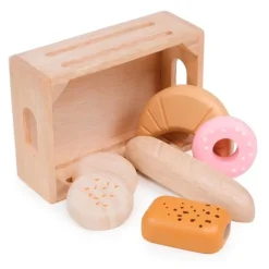 Caja con 6 panes y dulces de madera - Mentari