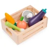 Caja con 5 verduras de madera - Mentari