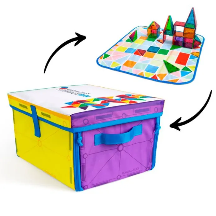 Caja convertible en alfombra para piezas magnéticas - Magna-Tiles