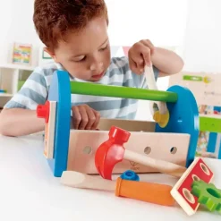 Caja de herramientas de madera para atornillar - Hape