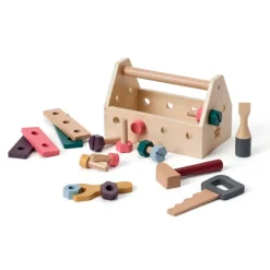 Caja de herramientas de madera para atornillar - Kid's Concept