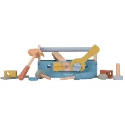 Caja de herramientas de madera para atornillar - Little Dutch