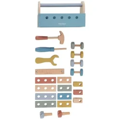 Caja de herramientas de madera para atornillar - Little Dutch