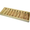 Caja de husos de madera - Montessori