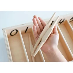 Caja de husos de madera - Montessori