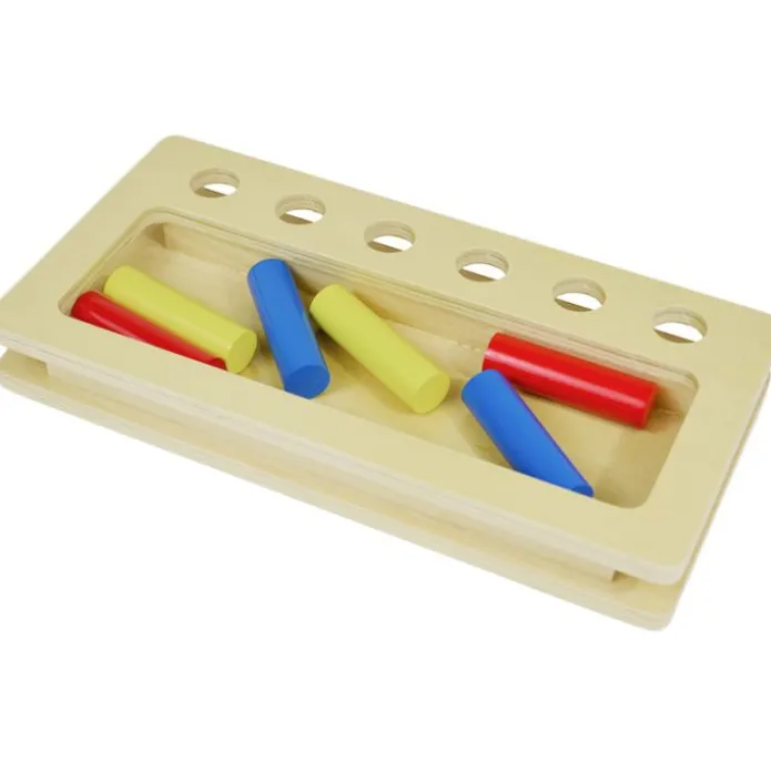 Caja de madera con cilindros - Montessori