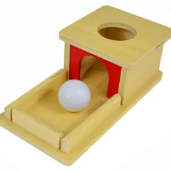 Caja de permanencia de madera con bandeja - Montessori