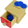Caja de permanencia de madera con cajón Hucha - Montessori