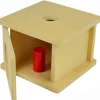 Caja de permanencia de madera con cilindro delgado - Montessori