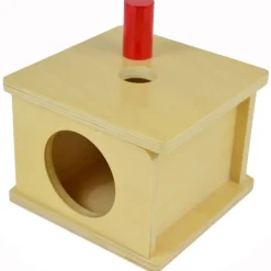 Caja de permanencia de madera con cilindro delgado - Montessori