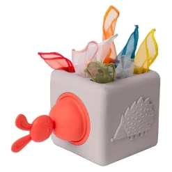 Caja de silicona con pañuelos de tela - Taf Toys