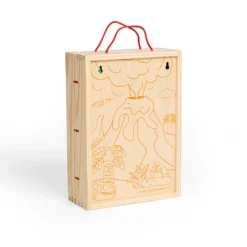 Caja escenario de madera dinosaurios - Bigjigs