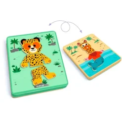 Caja metálica Inzebox Mix'n'match animales - Djeco
