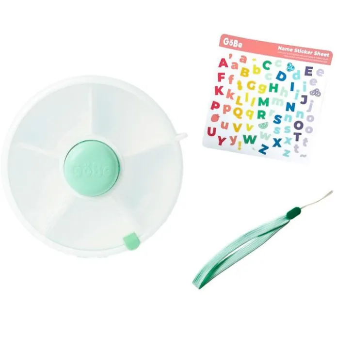 Caja para snacks giratoria Spinner verde menta - GöBe