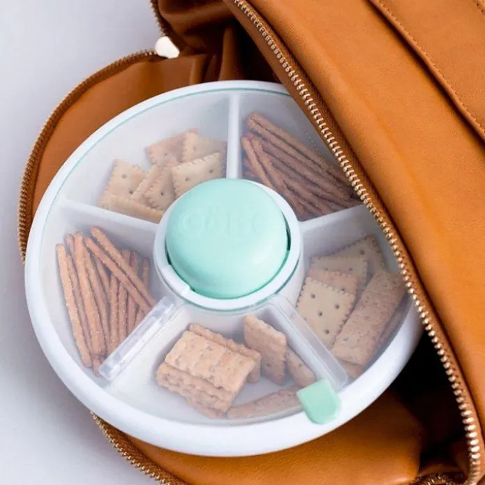 Caja para snacks giratoria Spinner verde menta - GöBe