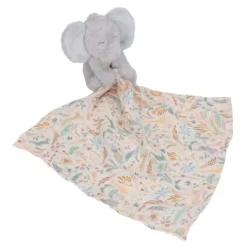 Caja regalo doudou, sonajero y peluche Safari Friends - Little Dutch