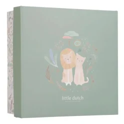 Caja regalo doudou, sonajero y peluche Safari Friends - Little Dutch