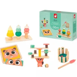 Caja regalo set de 4 juegos +36 meses - Janod