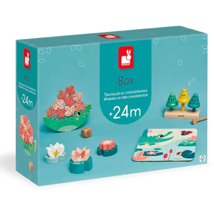 Caja regalo set de 4 juegos +24 meses - Janod