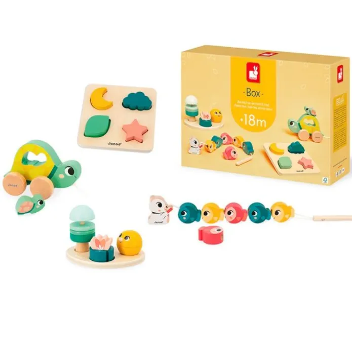 Caja regalo set de 4 juegos +18 meses - Janod